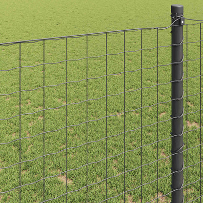 vidaXL Euro Fence 1.4 x 10 m PVC-coated iron Grey 4