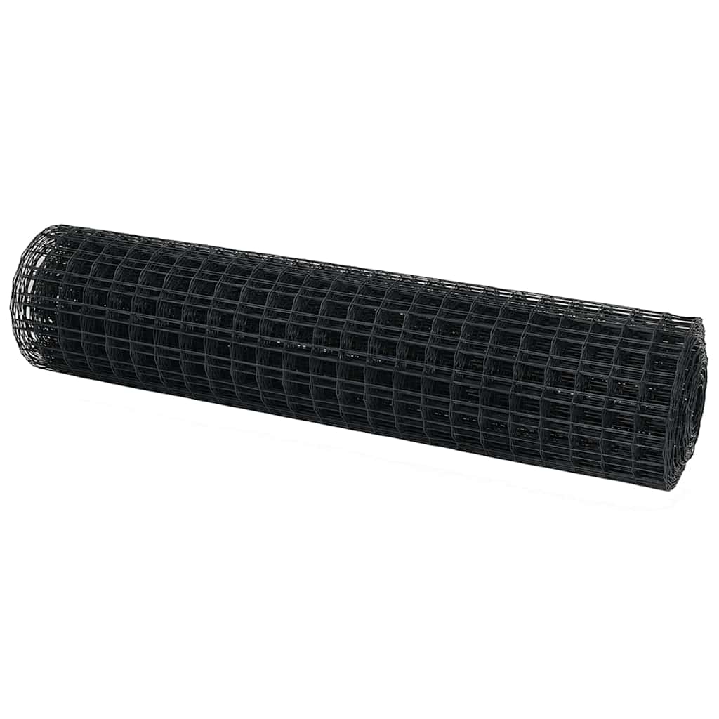 vidaXL Euro Fence 1.4 x 10 m PVC-coated iron Grey 2