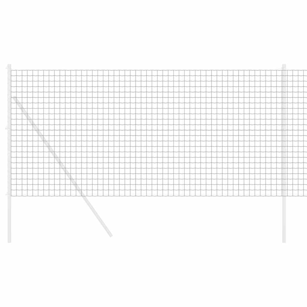 vidaXL Euro Fence 1.4 x 10 m PVC-coated iron Grey 3