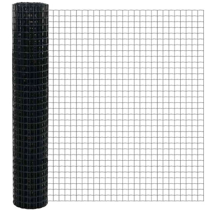 vidaXL Euro Fence 1.6 x 10 m PVC-coated iron Grey 5