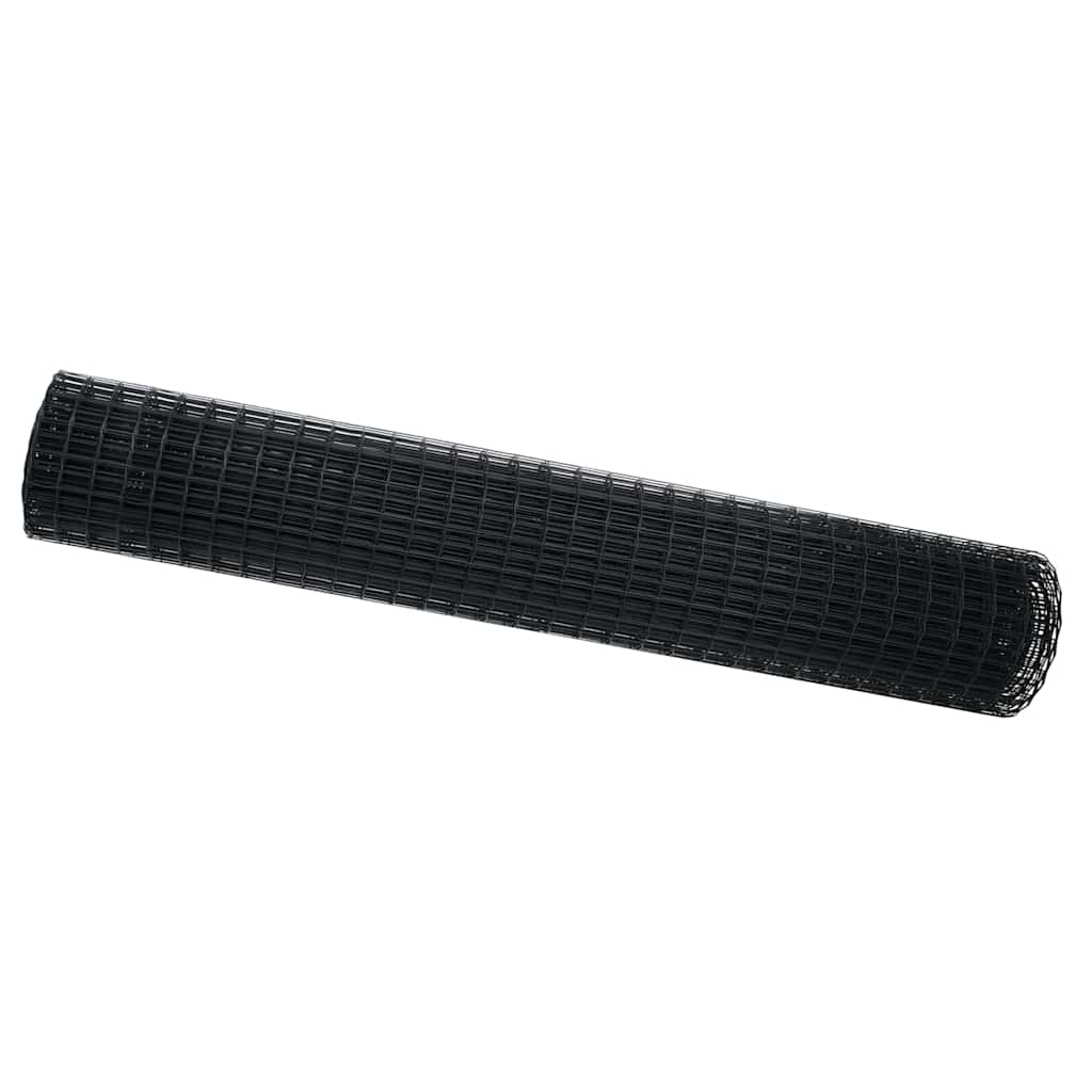 vidaXL Euro Fence 1.5 x 10 m PVC-coated iron Grey 2