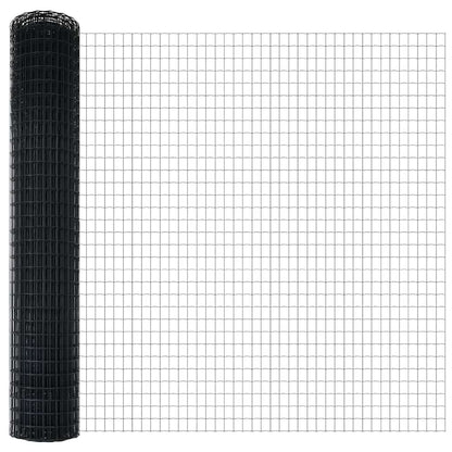 vidaXL Euro Fence 1.5 x 10 m PVC-coated iron Grey 5