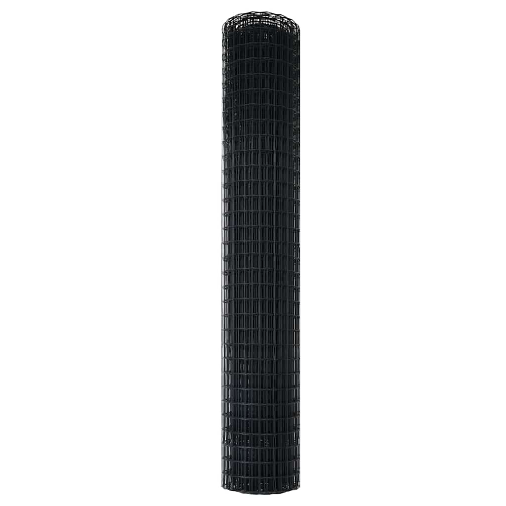 vidaXL Euro Fence 1.5 x 10 m PVC-coated iron Grey 6
