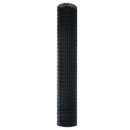 vidaXL Euro Fence 1.5 x 10 m PVC-coated iron Grey 6