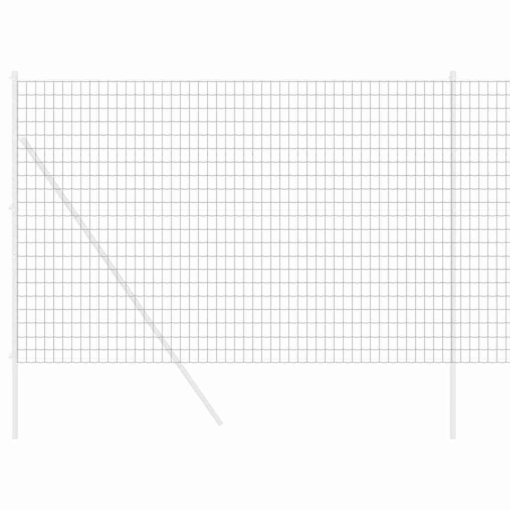 vidaXL Euro Fence 1.5 x 10 m PVC-coated iron Grey 3