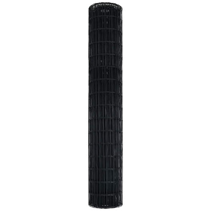vidaXL Euro Fence 1.6 x 10 m PVC-coated iron Grey 6