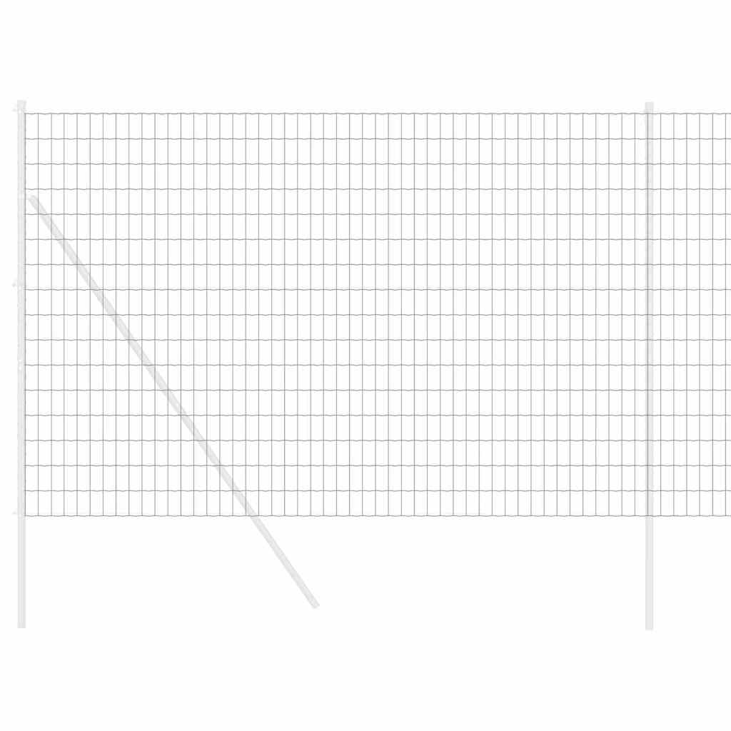 vidaXL Euro Fence 1.6 x 10 m PVC-coated iron Grey 3