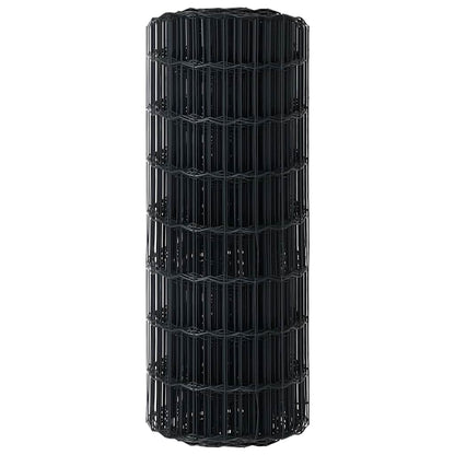 vidaXL Euro Fence 0.8 x 25 m PVC-coated iron Grey 6