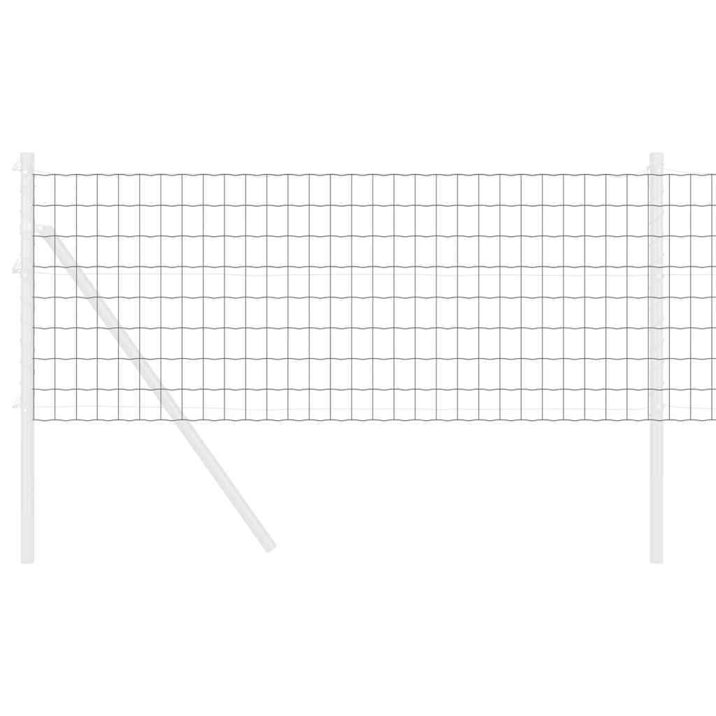 vidaXL Euro Fence 0.8 x 25 m PVC-coated iron Grey 3