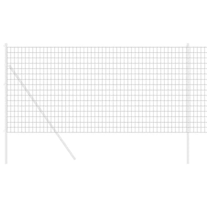 vidaXL Euro Fence 1 x 25 m PVC-coated iron Grey 3