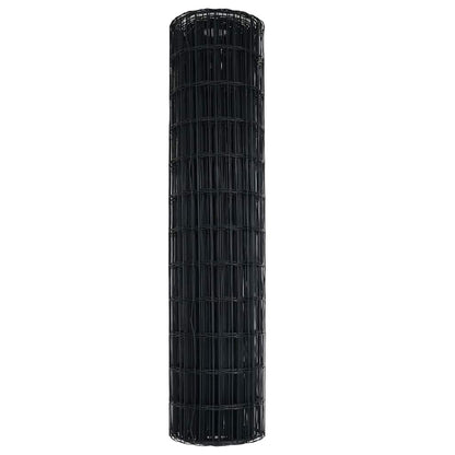 vidaXL Euro Fence 1 x 25 m PVC-coated iron Grey 6