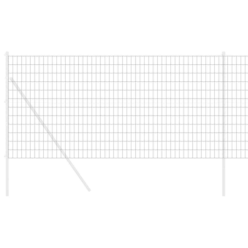 vidaXL Euro Fence 1 x 25 m PVC-coated iron Grey 3