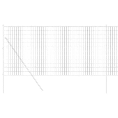 vidaXL Euro Fence 1 x 25 m PVC-coated iron Grey 3