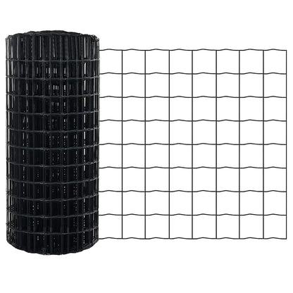 vidaXL Euro Fence 0.4 x 50 m PVC-coated iron Grey 5
