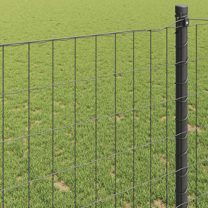 vidaXL Euro Fence 0.6 x 50 m PVC-coated iron Grey 4