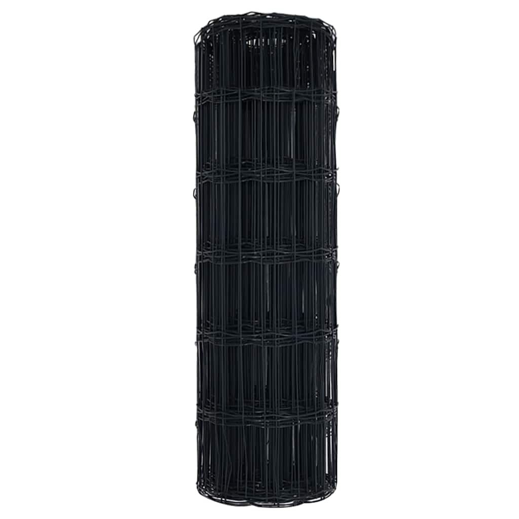 vidaXL Euro Fence 0.6 x 50 m PVC-coated iron Grey 6