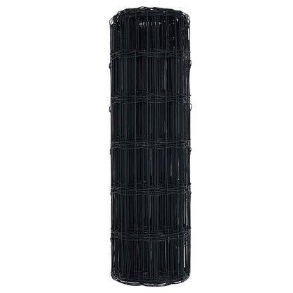 vidaXL Euro Fence 0.6 x 50 m PVC-coated iron Grey 6