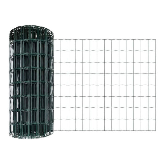 Euro Fence Post PVC-Coated Steel Mesh Green