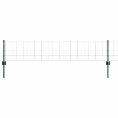 Euro Fence with Post PVC-Coated Steel Green Mesh