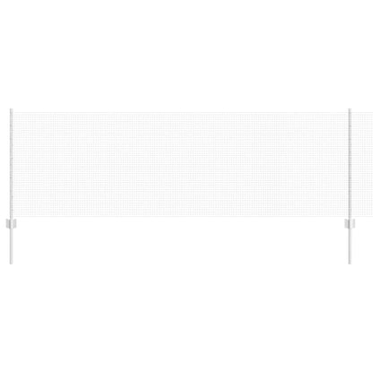 vidaXL Welded Wire Fence with Posts 10 x 0.8 m Galvanised Steel Silver 2