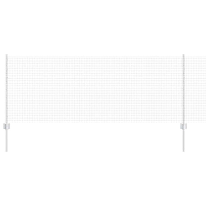 vidaXL Welded Wire Fence with Posts 10 x 0.8 m Galvanised Steel Silver 2