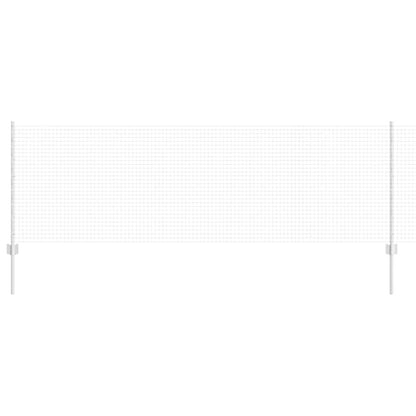 vidaXL Welded Wire Fence with Posts 10 x 0.8 m Galvanised Steel Silver 2