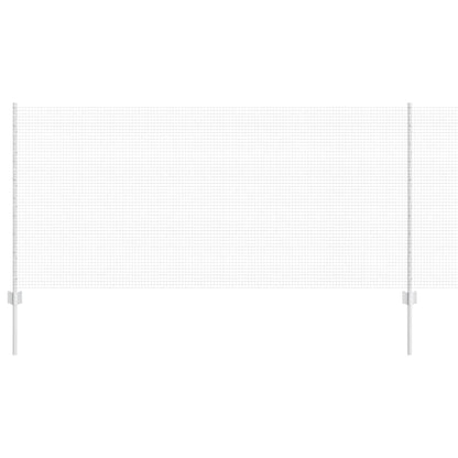 vidaXL Welded Wire Fence with Posts 10 x 1 m Galvanised Steel Silver 2