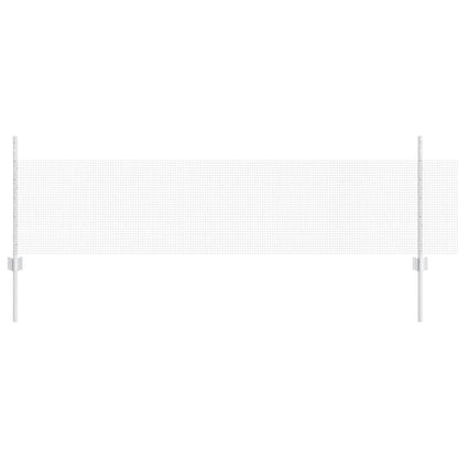 vidaXL Welded Wire Fence with Posts 25 x 0.5 m Galvanised Steel Silver 2