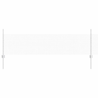 vidaXL Welded Wire Fence with Posts 25 x 0.5 m Galvanised Steel Silver 2