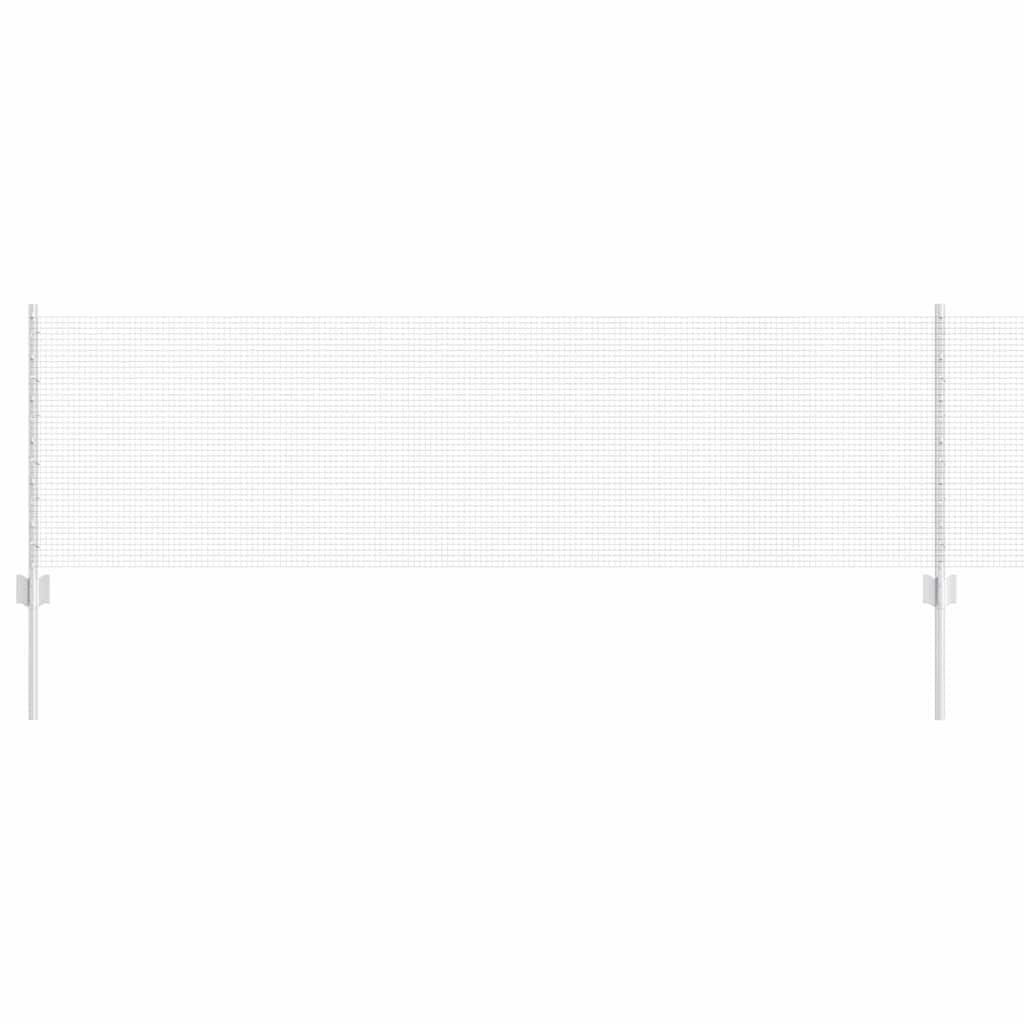 vidaXL Welded Wire Fence with Posts 25 x 0.6 m Galvanised Steel Silver 2