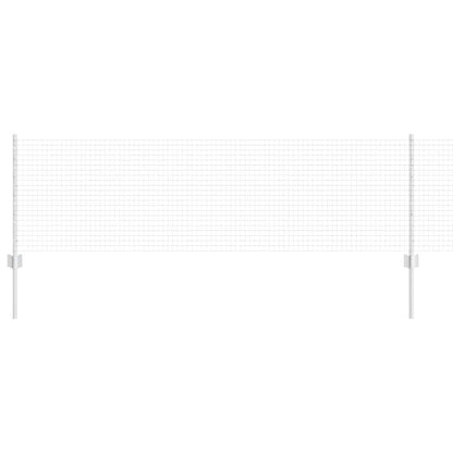 vidaXL Welded Wire Fence with Posts 25 x 0.6 m Galvanised Steel Silver 2