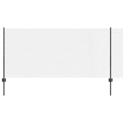 vidaXL Welded Wire Fence with Posts 10 x 1 m Galvanised Steel Grey 2