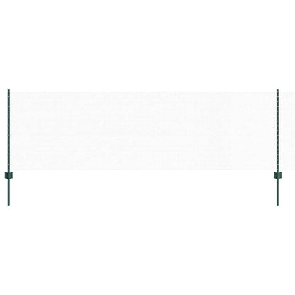vidaXL Hexagonal Fence with Post 10 x 0.8 m PVC-Coated Steel Green 2