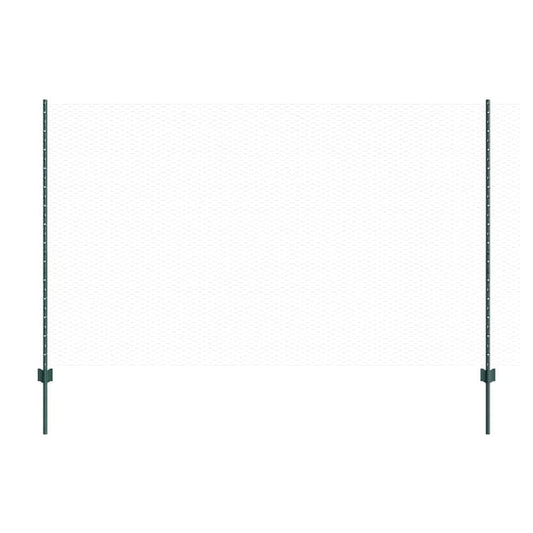 Hexagonal Fence with Post 10 x 1.2 m PVC-Coated Steel Green 10 x 1.2 m fence (1.3 cm width mesh)–25 x 0.6 m fence (5 cm width mesh) 10 x 1.4 m fence (2.5 cm width mesh)