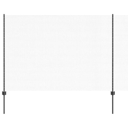 vidaXL Hexagonal Fence with Post 10 x 1.5 m PVC-Coated Steel Grey Mesh 2