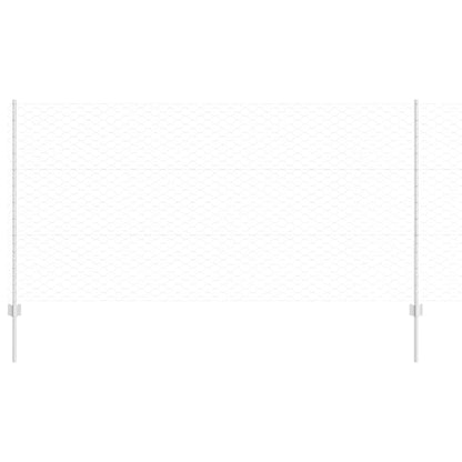 vidaXL Hexagonal Fence with Post 10 x 1.2 m Galvanised Steel Silver 2