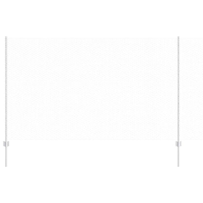 vidaXL Hexagonal Fence with Post 10 x 1.4 m Galvanised Steel Silver 2
