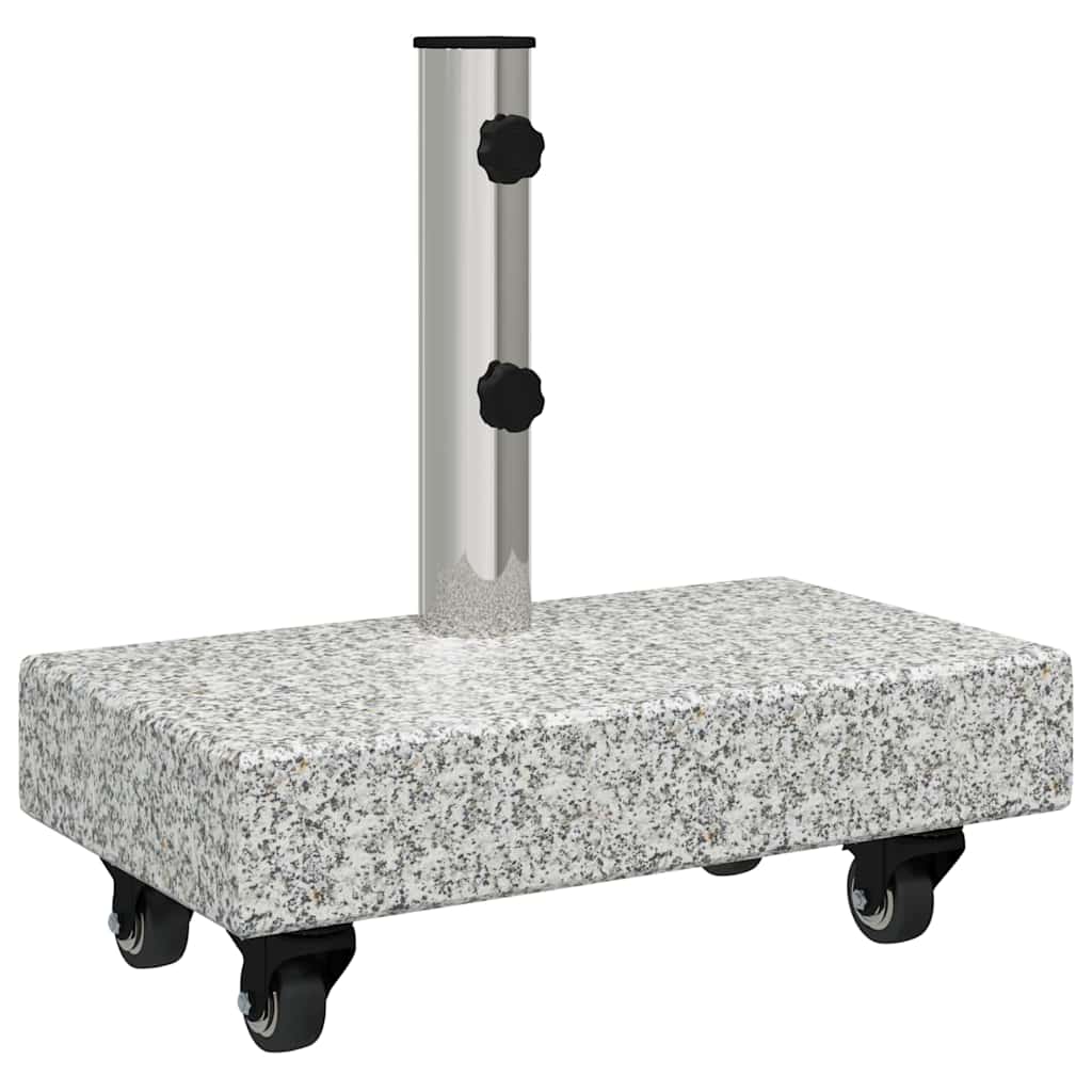 vidaXL Parasol Base 25 kg Gery Granite Rectangular 2