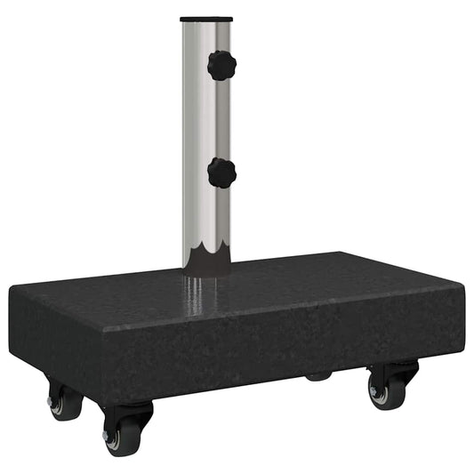 vidaXL Parasol Base 25 kg Black Granite Rectangular 2