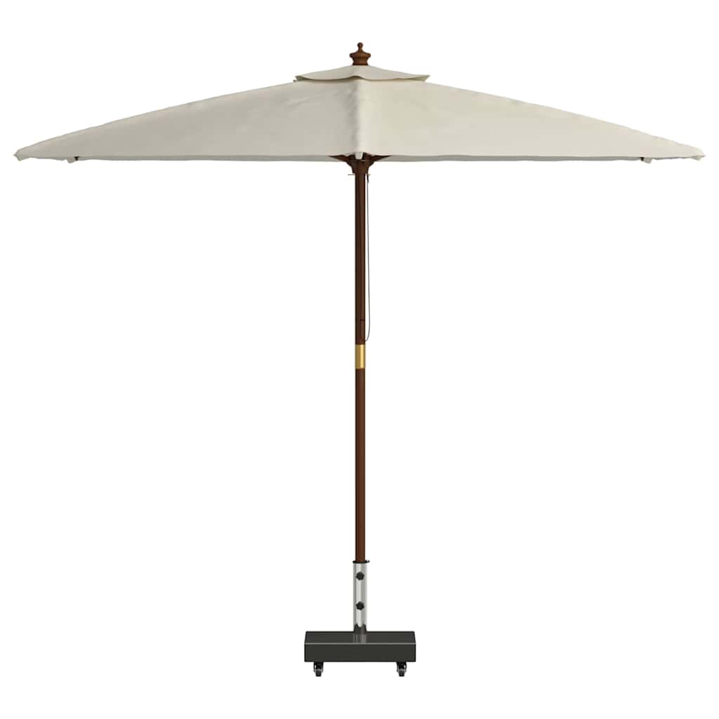 vidaXL Parasol Base 25 kg Black Granite Rectangular 3