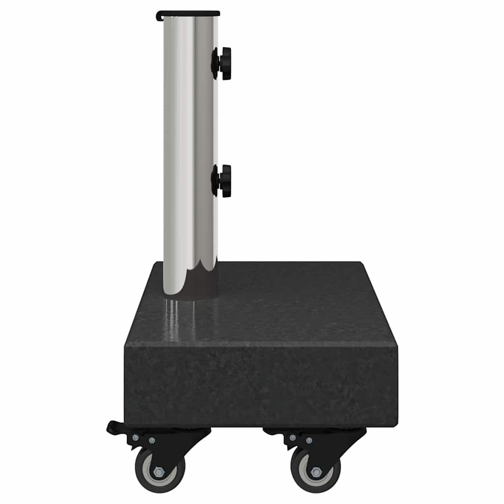 vidaXL Parasol Base 25 kg Black Granite Rectangular 6