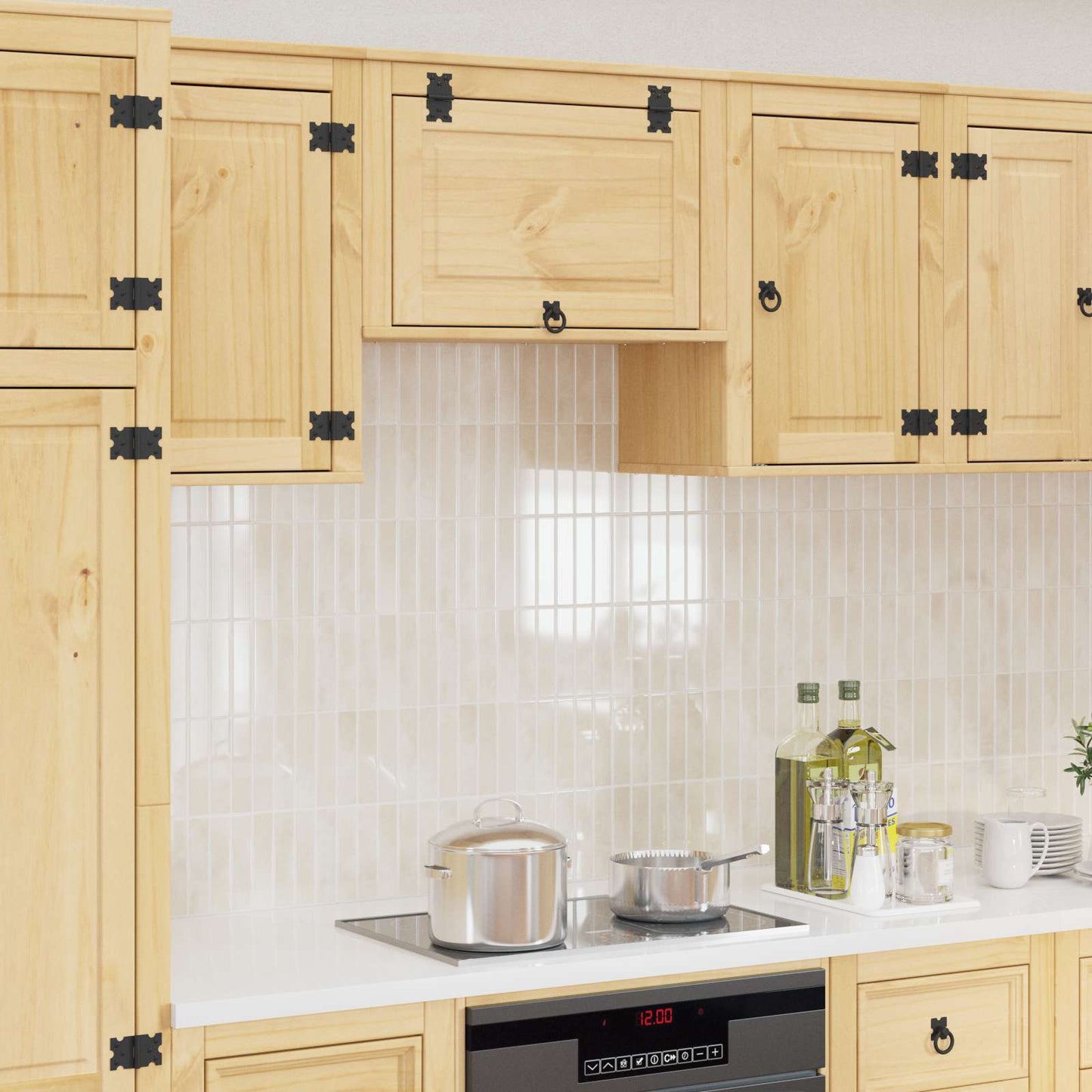 vidaXL Cabinet SKI Honey Brown 60 x 32 x 40 cm Solid Pine Wood 1