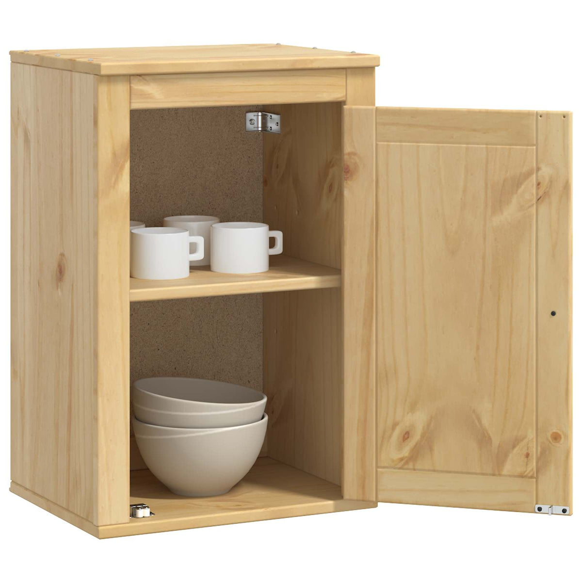vidaXL Cabinet SKI Honey Brown 40 x 32 x 60 cm Solid Pine Wood 3