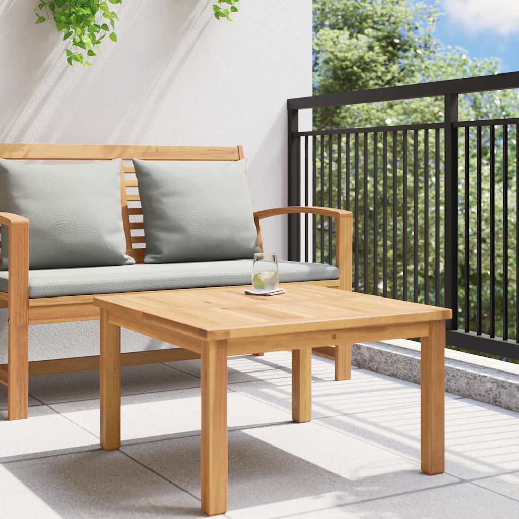 vidaXL Coffee Table Brown 60 x 60 x 36 cm Solid Teak Wood 4
