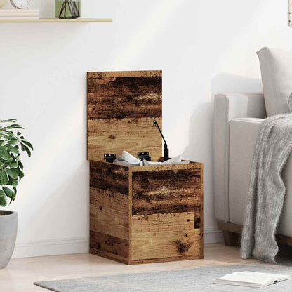 vidaXL Storage Box Old Wood 40 x 42 x 46 cm Engineered Wood 1