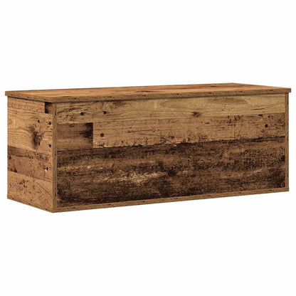 vidaXL Storage Box Old Wood 90 x 35 x 35 cm Engineered Wood 2