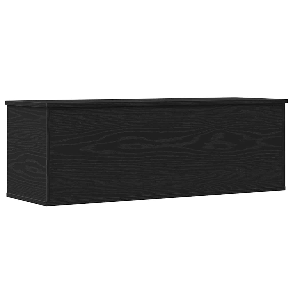 vidaXL Storage Box Black Oak 102 x 35 x 35 cm Engineered Wood 2