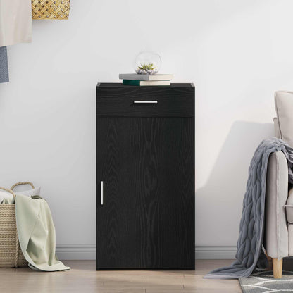vidaXL Sideboard Black Oak 50 x 42.5 x 93 cm 4