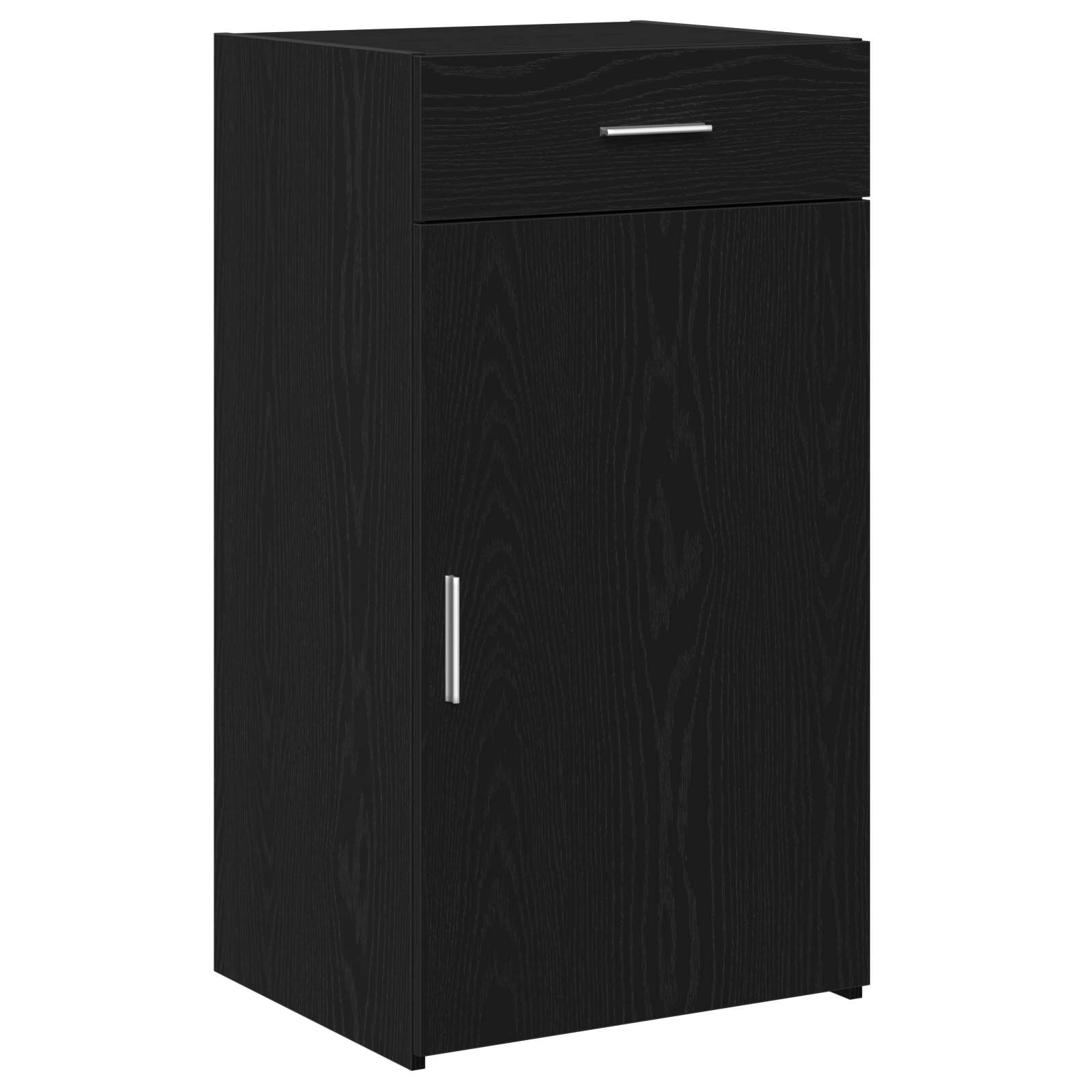 vidaXL Sideboard Black Oak 50 x 42.5 x 93 cm 2