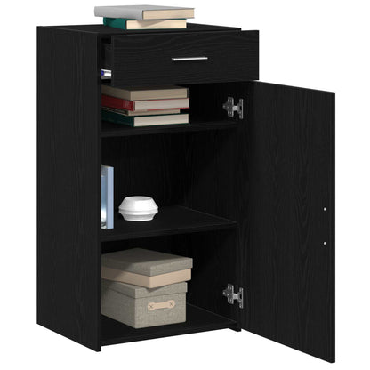 vidaXL Sideboard Black Oak 50 x 42.5 x 93 cm 3